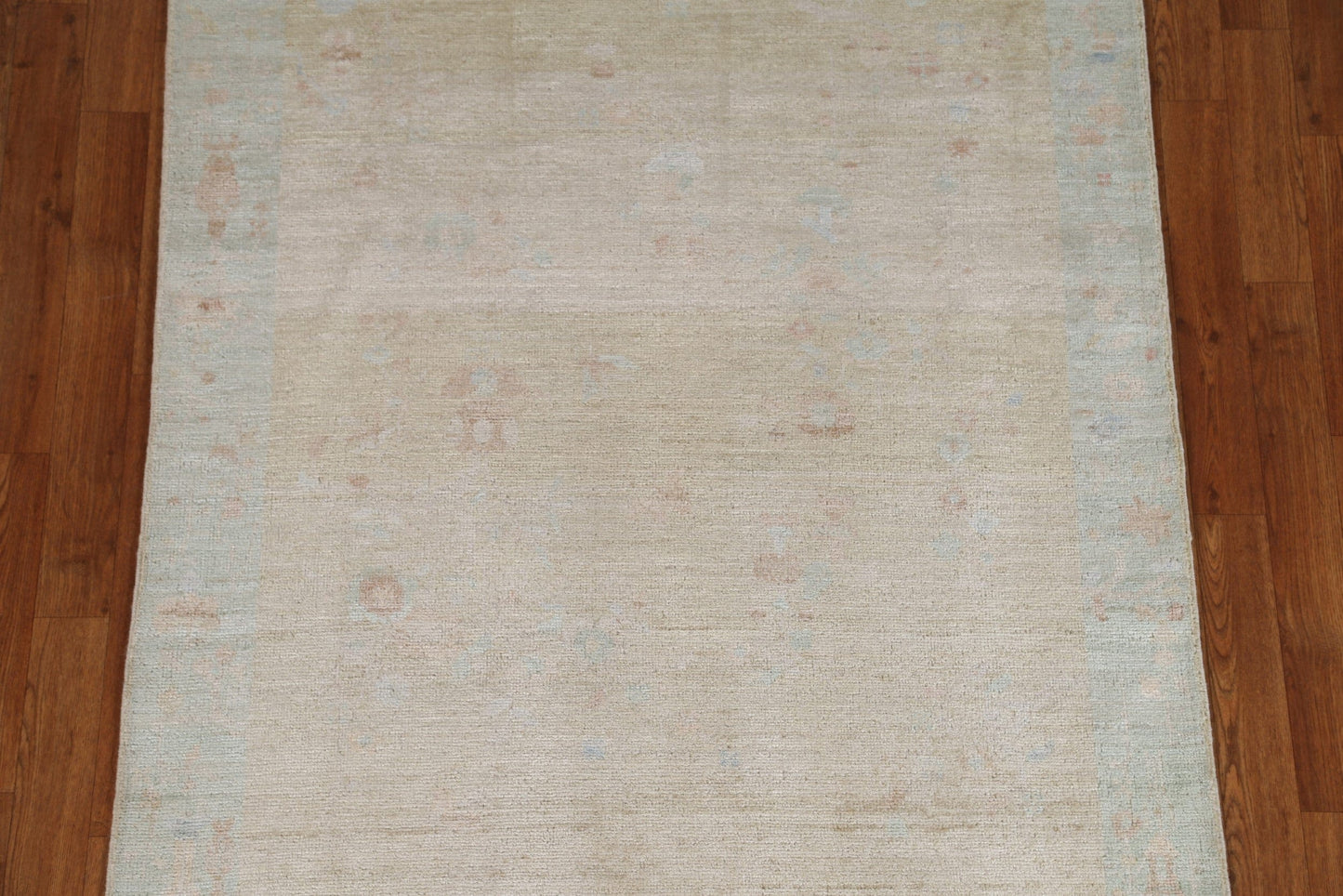 Muted Art Deco Oriental Area Rug 4x5