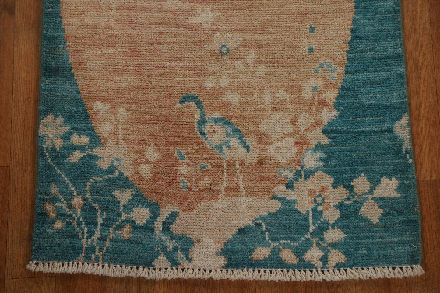 Animal Pictorial Art Deco Oriental Wool Rug 2x4