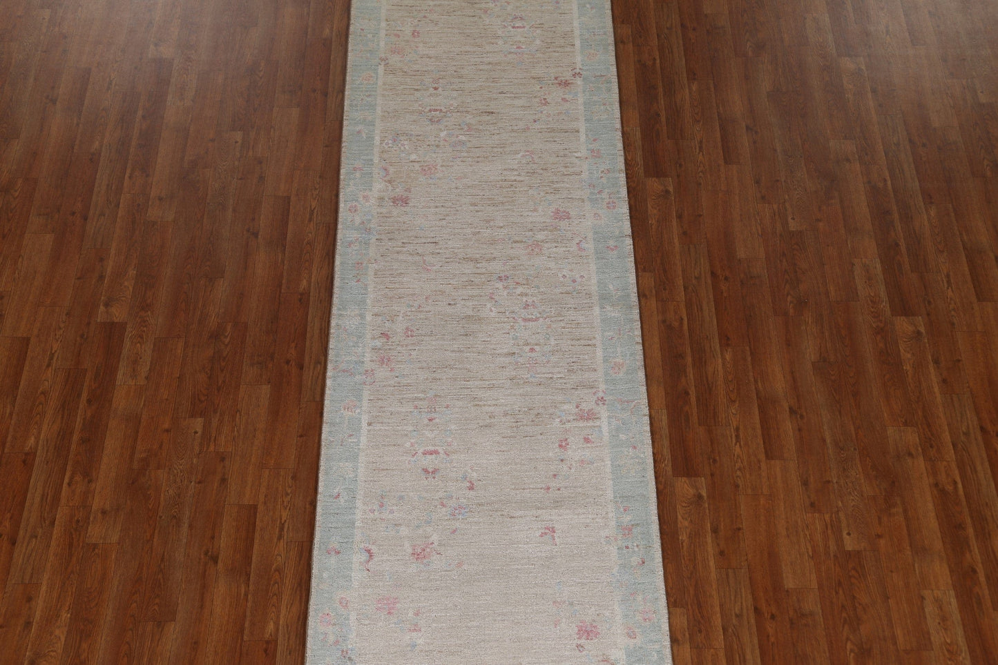 Vegetable Dye Art Deco Oriental Runner Rug 3x12