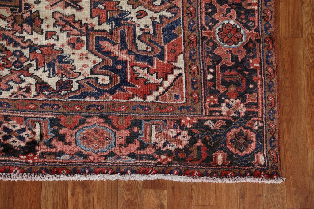 Geometric Wool Heriz Persian Area Rug 8x10