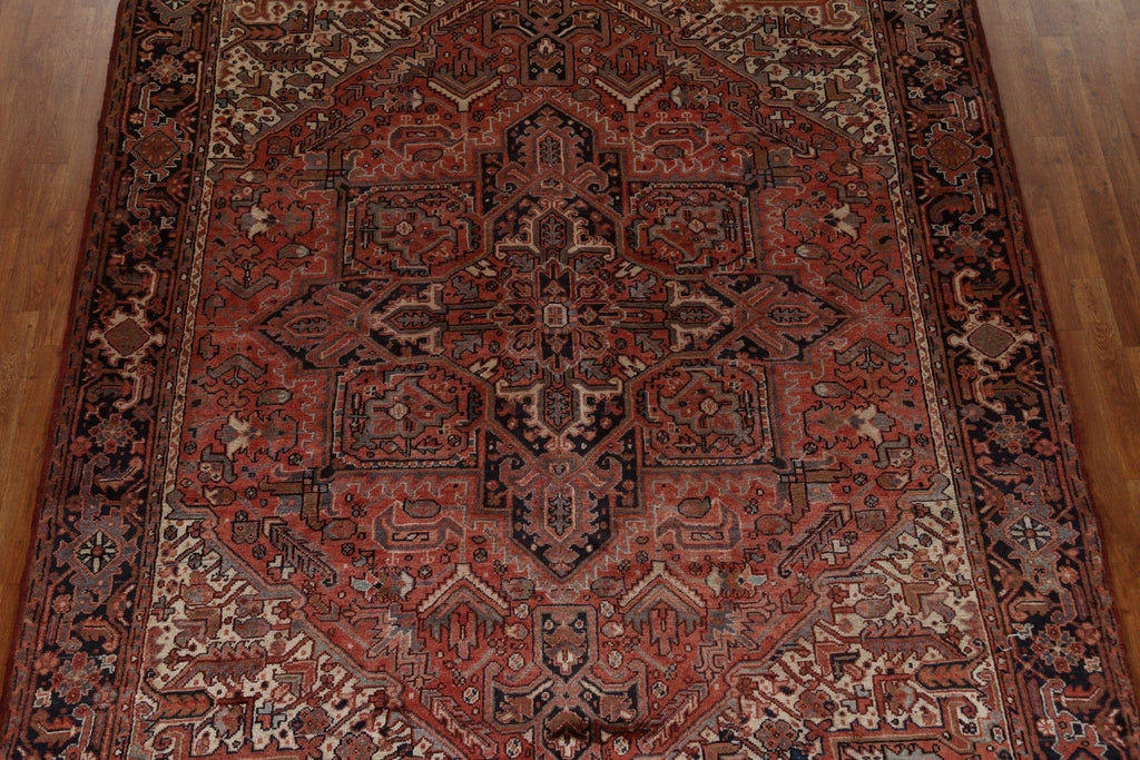 Vintage Heriz Persian Area Rug 8x11