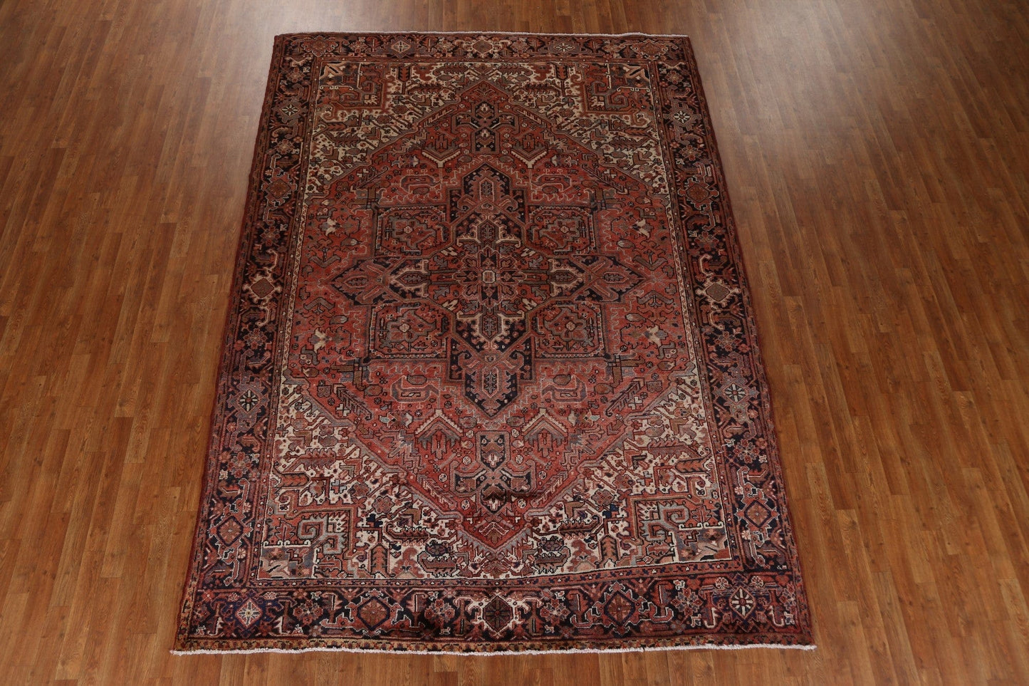 Vintage Heriz Persian Area Rug 8x11