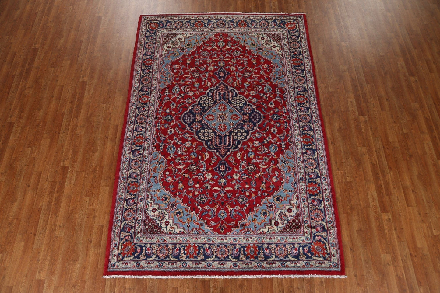 Red Floral Kashmar Persian Area Rug 7x10