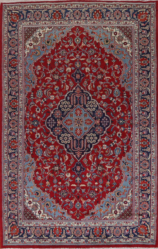 Red Floral Kashmar Persian Area Rug 7x10