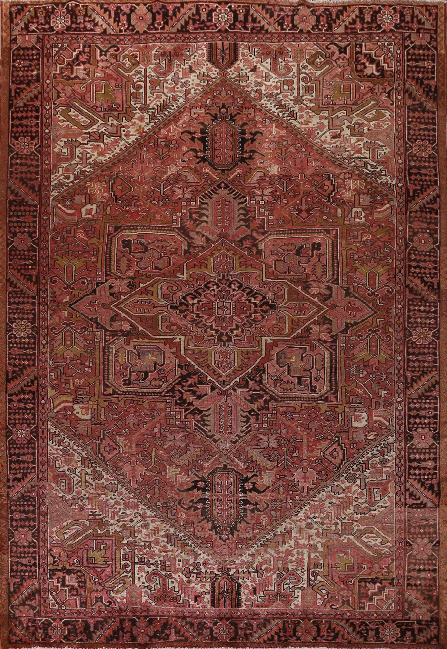 Vegetable Dye Heriz Persian Area Rug 10x13