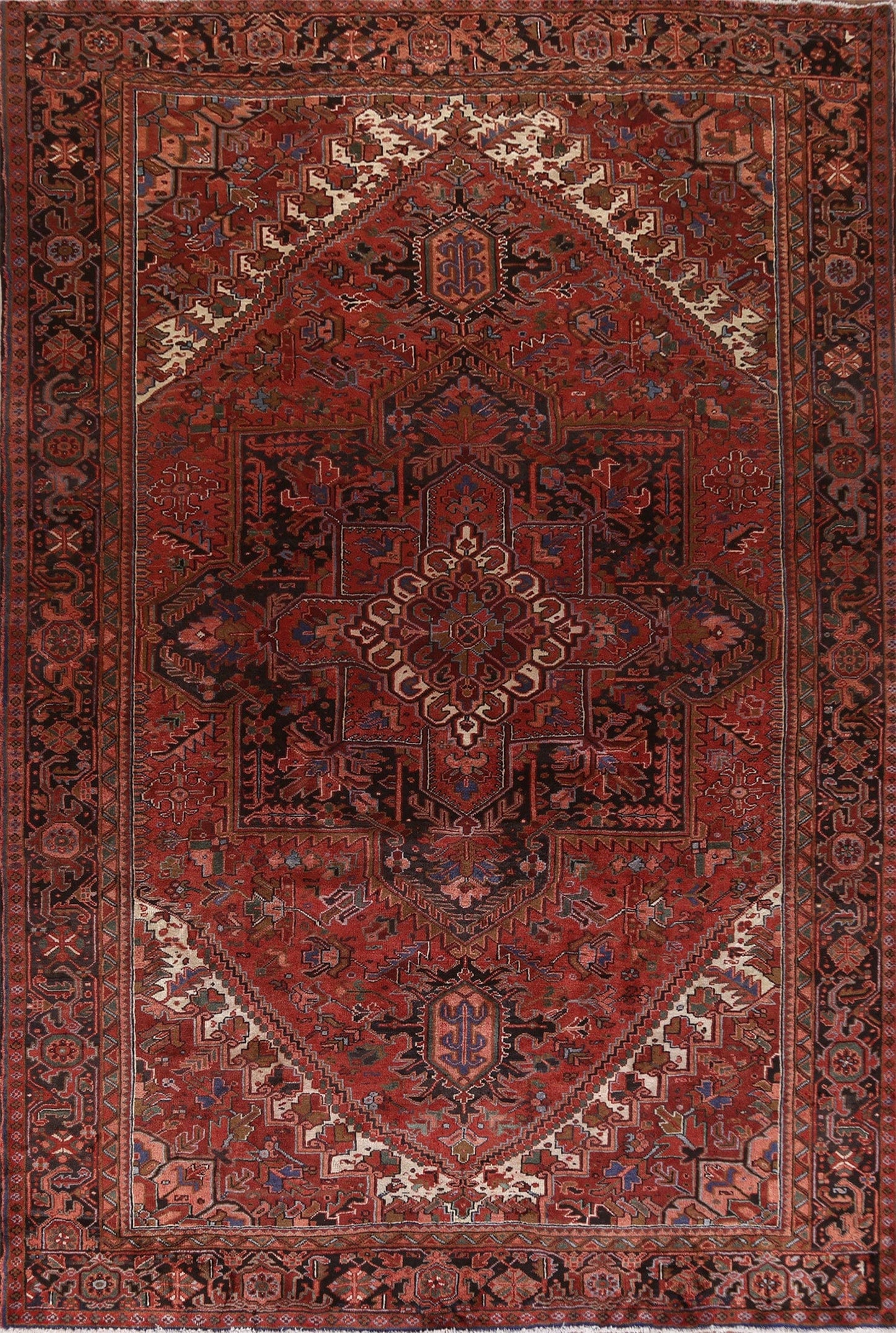 Vegetable Dye Heriz Persian Area Rug 10x13