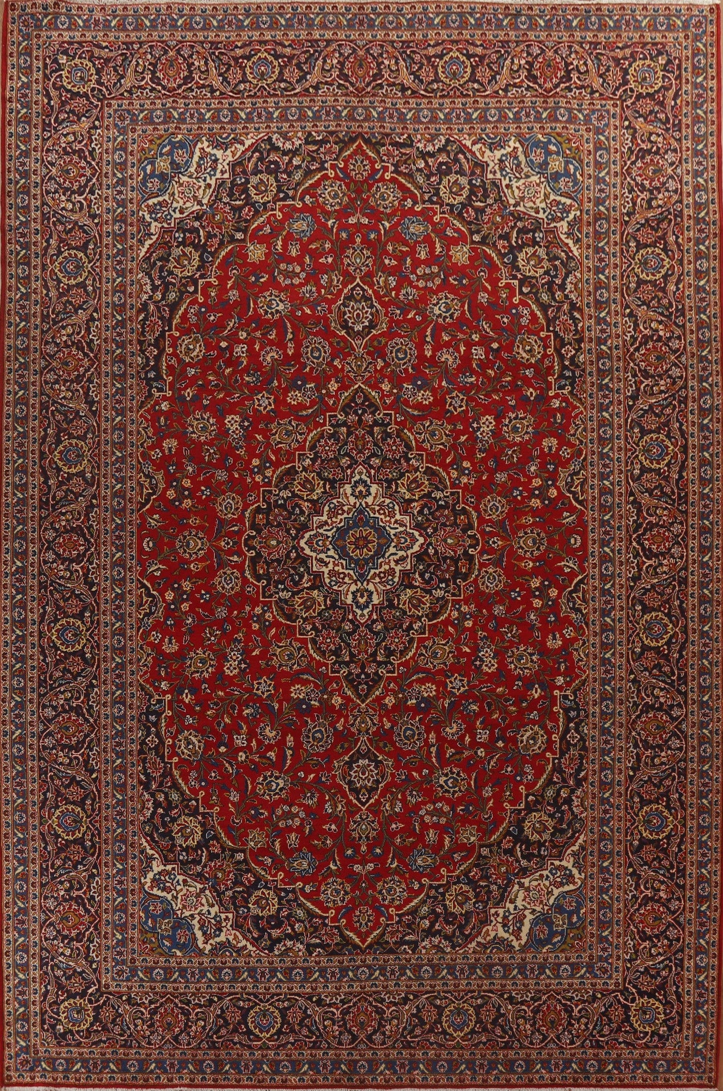 Traditional Kashan Persian Area Rug 10x14