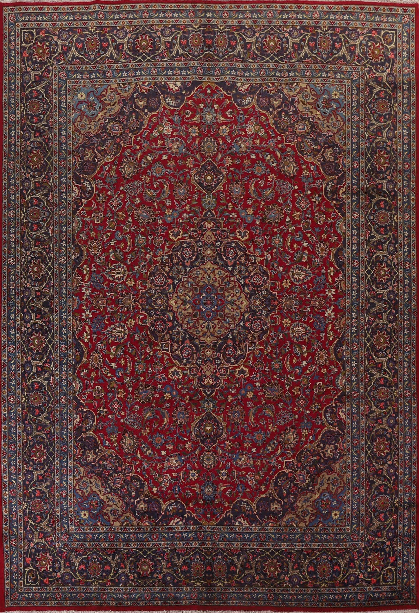 Vegetable Dye Kashmar Persian Area Rug 10x13