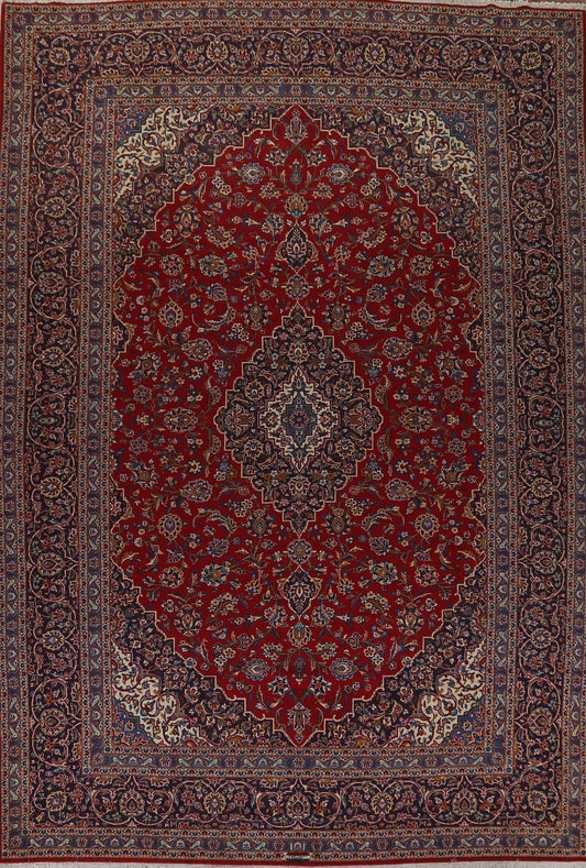 Traditional Wool Kashan Persian Area Rug 10x13