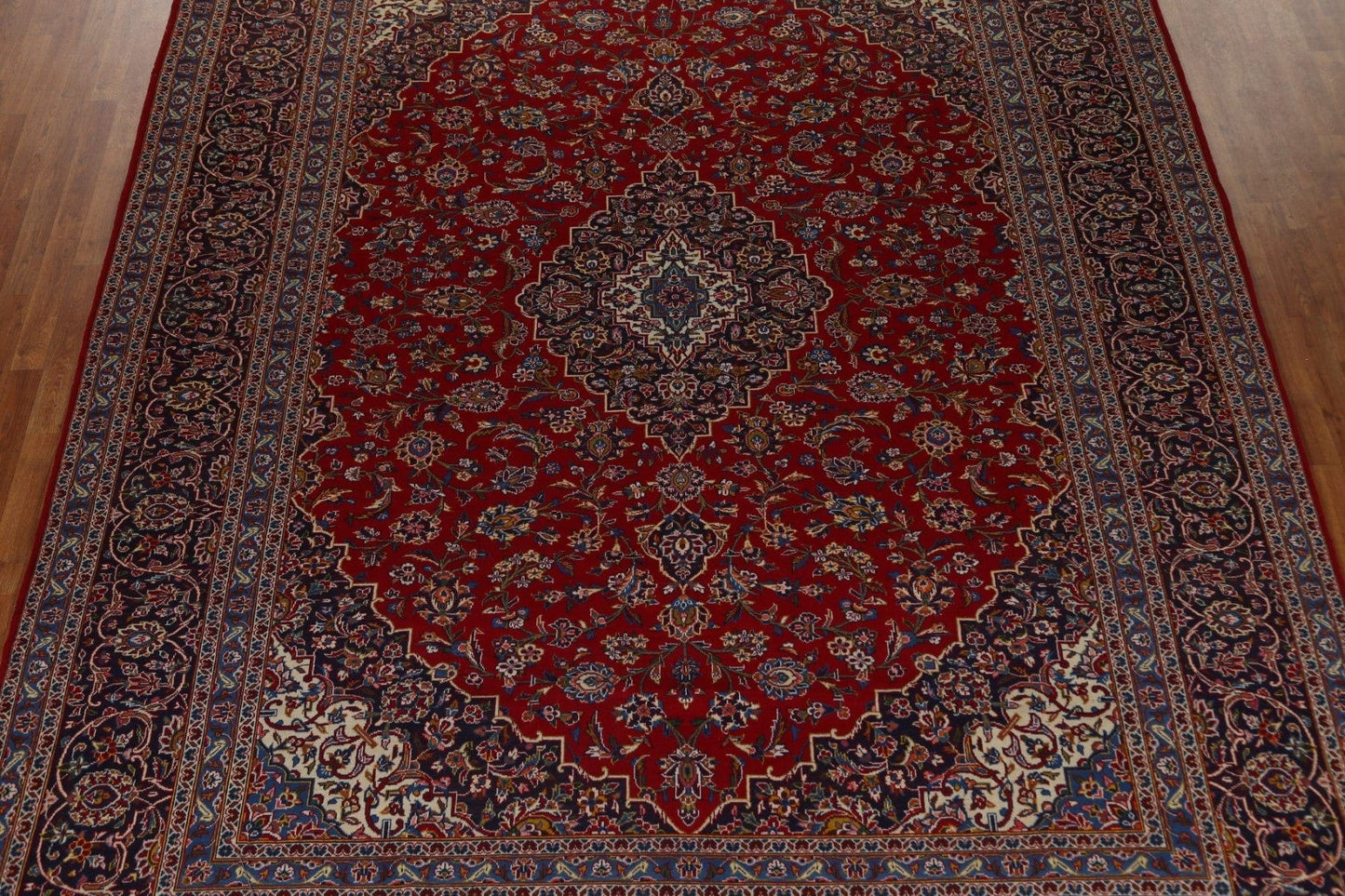 Traditional Wool Kashan Persian Area Rug 10x13