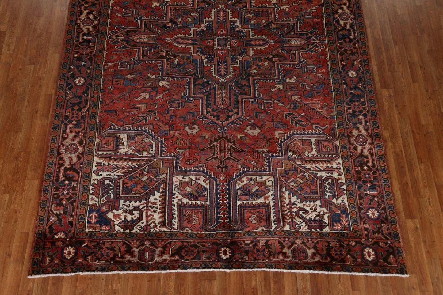 Handmade Wool Heriz Persian Area Rug 8x11