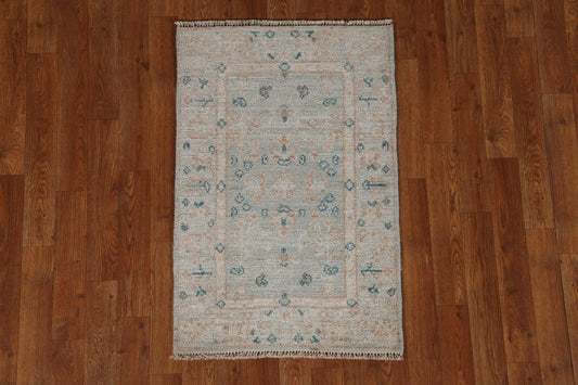 Vegetable Dye Oushak Turkish Area Rug 2x3