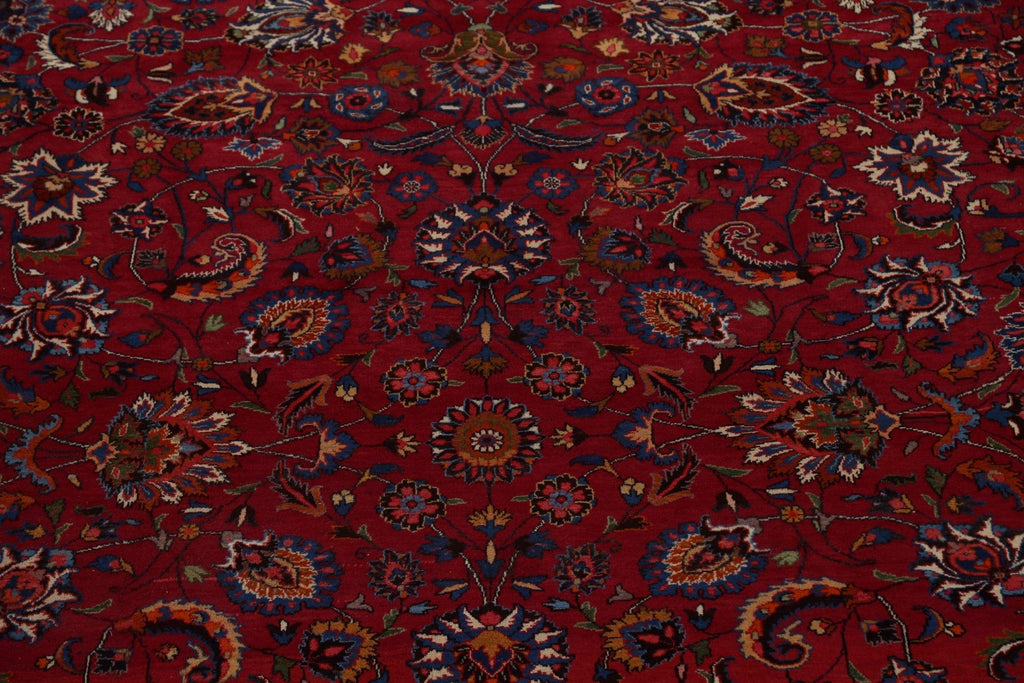 Palace Size Vegetable Dye Mashad Persian Rug 10x16