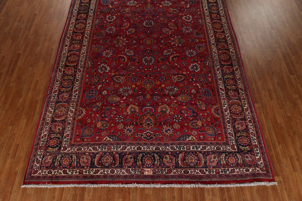 Palace Size Vegetable Dye Mashad Persian Rug 10x16