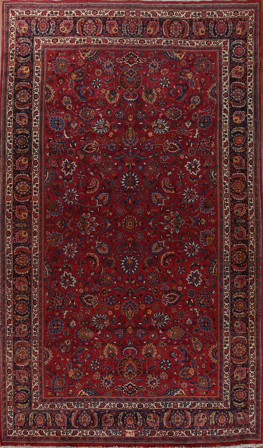 Palace Size Vegetable Dye Mashad Persian Rug 10x16