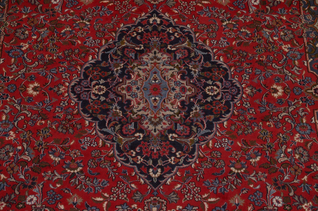 Vintage Red Kashmar Persian Area Rug 10x12