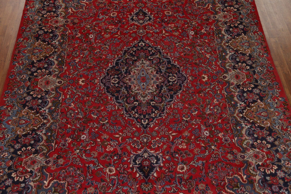 Vintage Red Kashmar Persian Area Rug 10x12