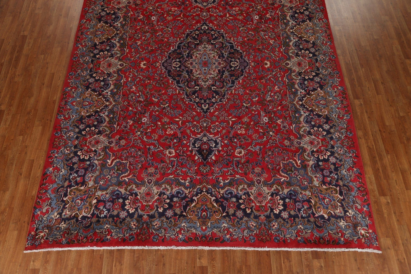 Vintage Red Kashmar Persian Area Rug 10x12