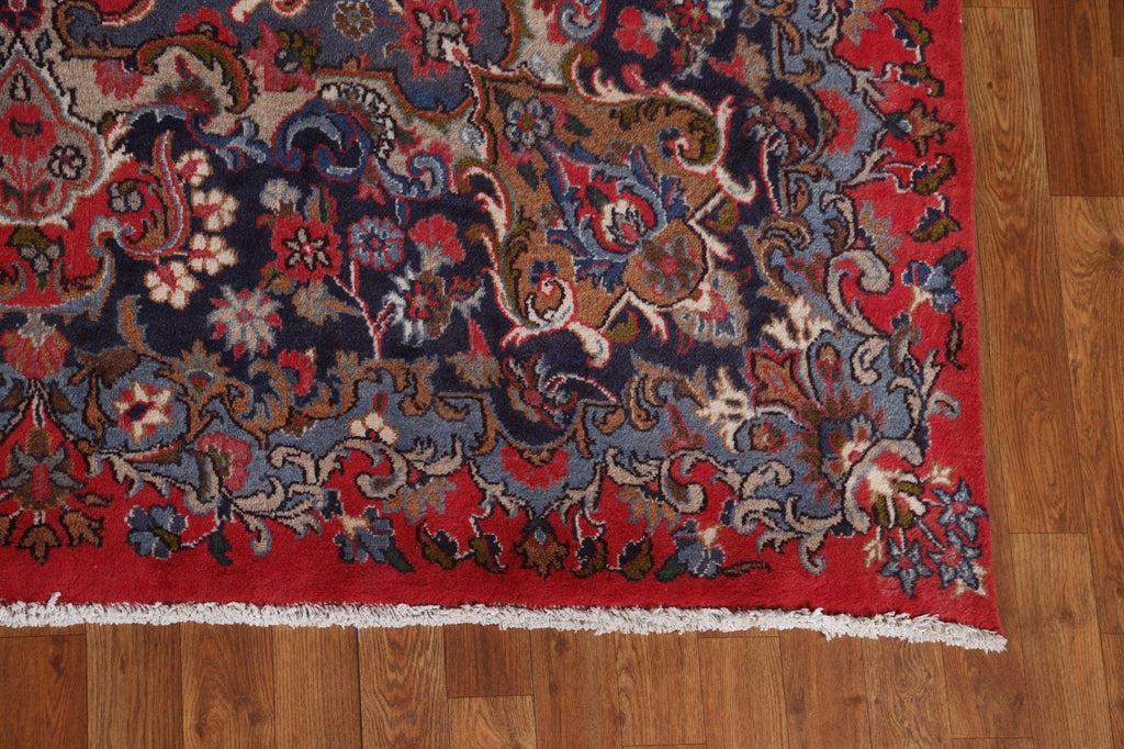 Vintage Red Kashmar Persian Area Rug 10x12