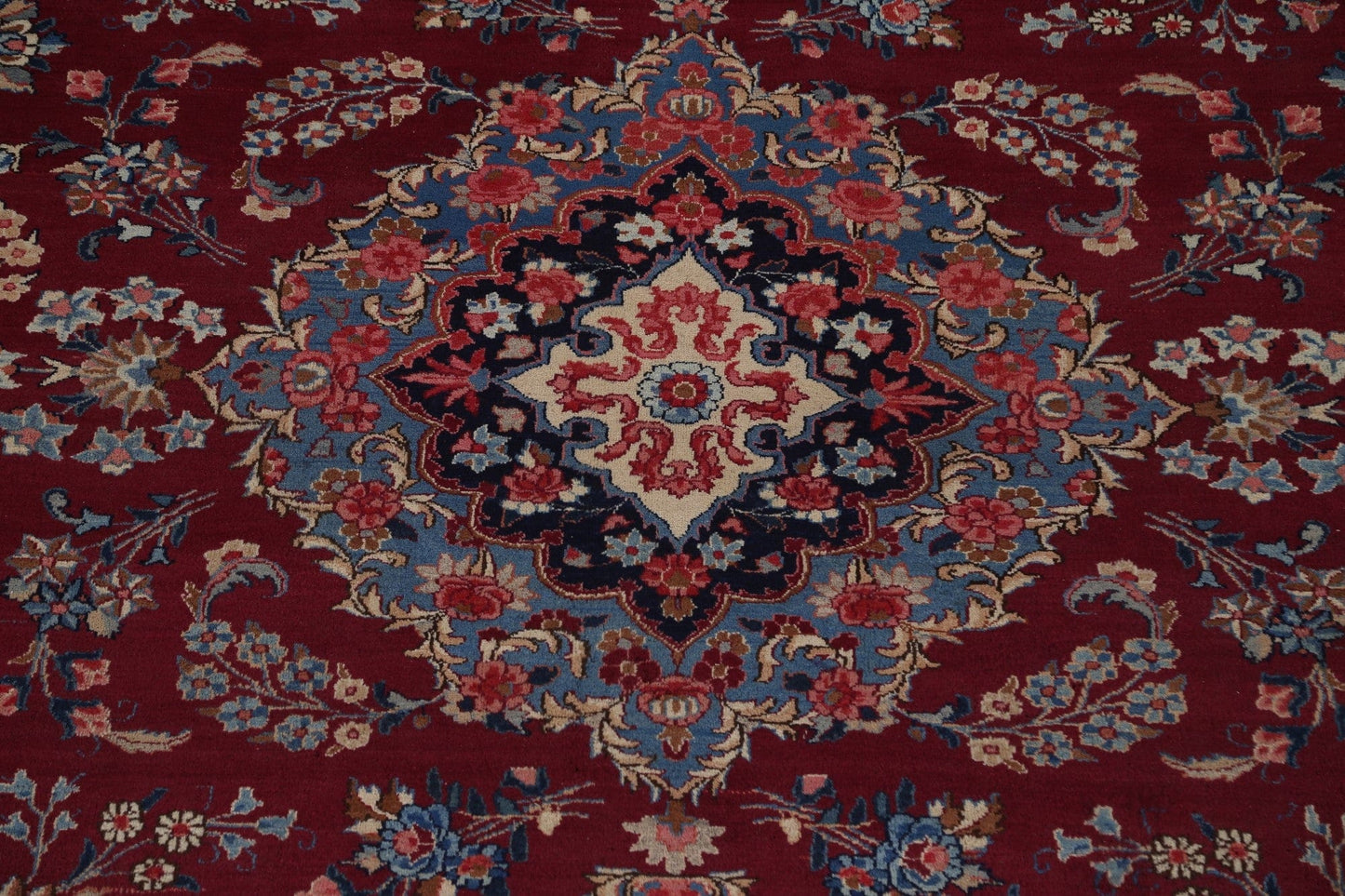 Floral Red Yazd Persian Area Rug 10x12