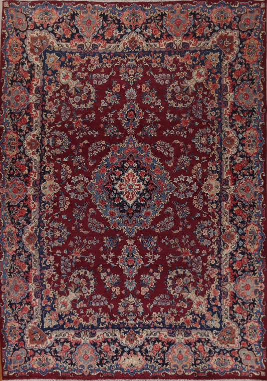 Floral Red Yazd Persian Area Rug 10x12