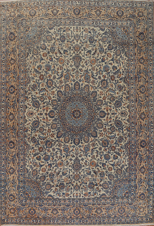 Hand-Knotted Wool Kashmar Persian Area Rug 10x13