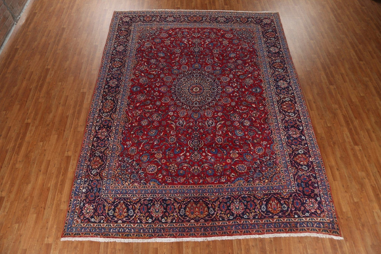 Traditional Red Kashmar Persian Area Rug 10x13