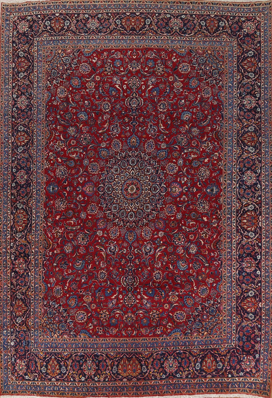 Traditional Red Kashmar Persian Area Rug 10x13