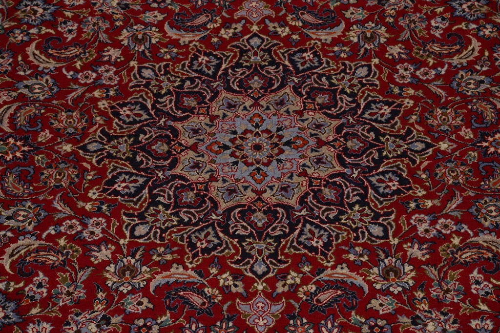 Vintage Red Wool Najafabad Persian Area Rug 10x13