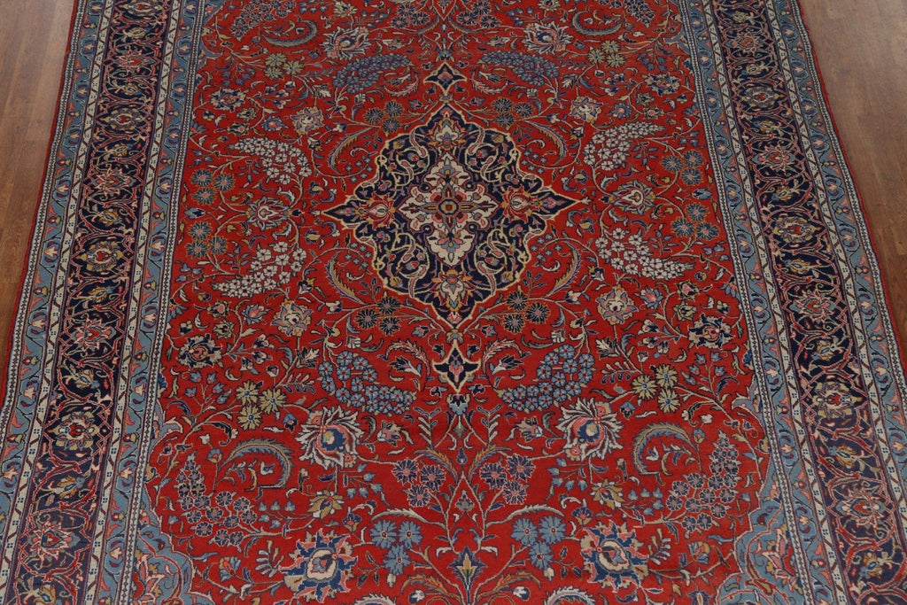 Vintage Wool Red Sarouk Persian Area Rug 8x12