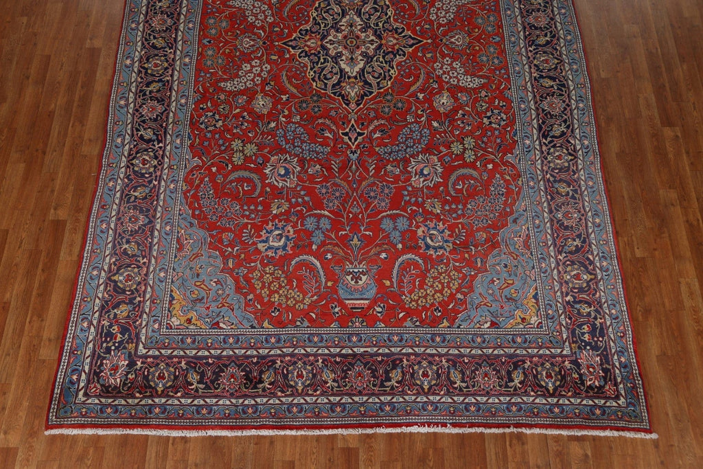 Vintage Wool Red Sarouk Persian Area Rug 8x12