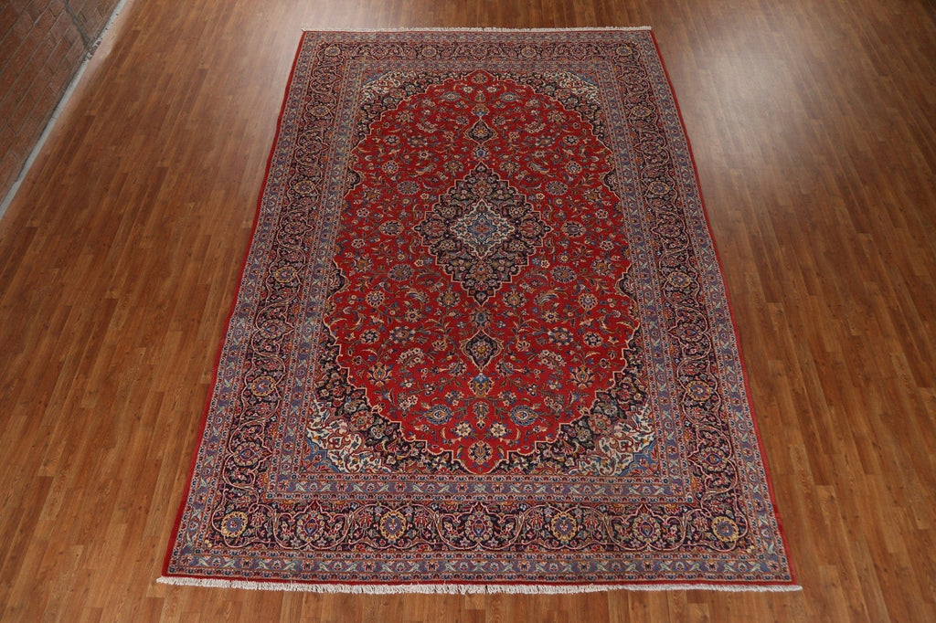 Traditional Kashan Persian Area Rug 9x13