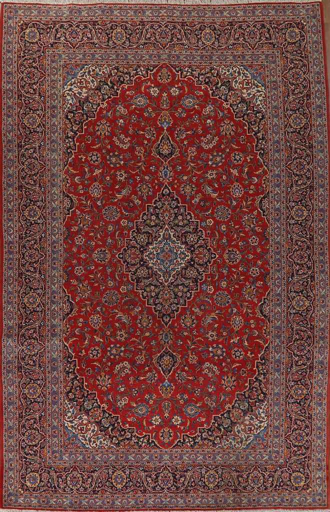 Traditional Kashan Persian Area Rug 9x13