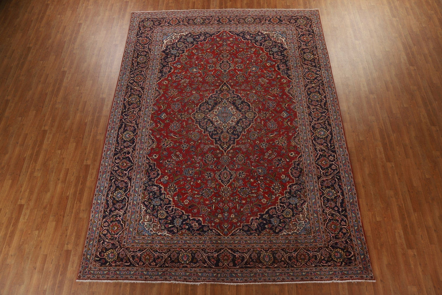 Traditional Red Kashan Persian Area Rug 10x13