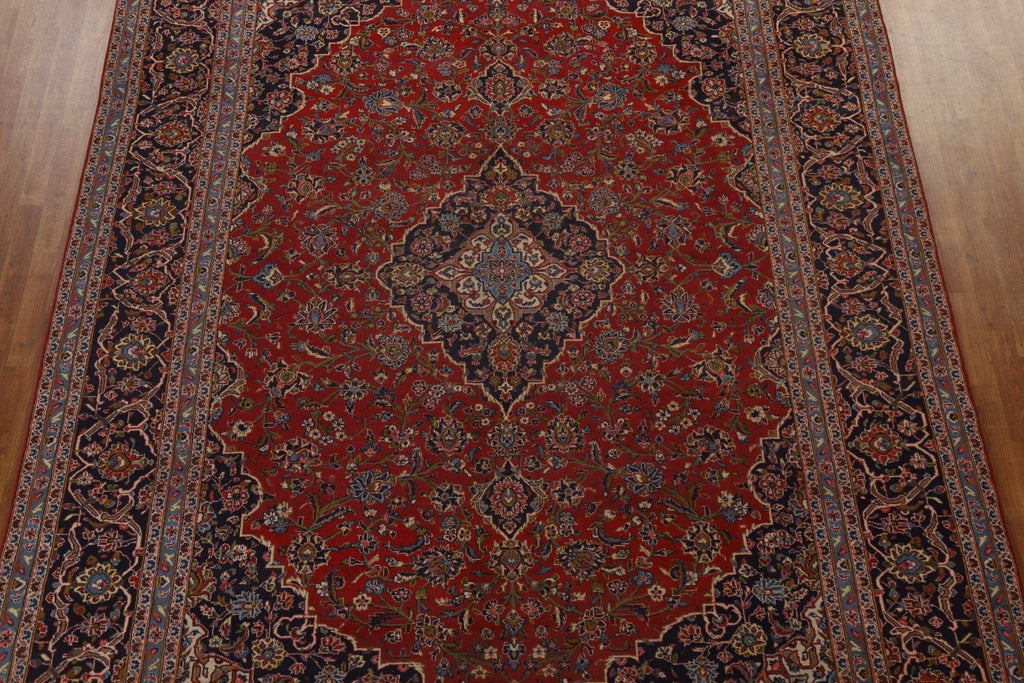 Traditional Red Kashan Persian Area Rug 10x13