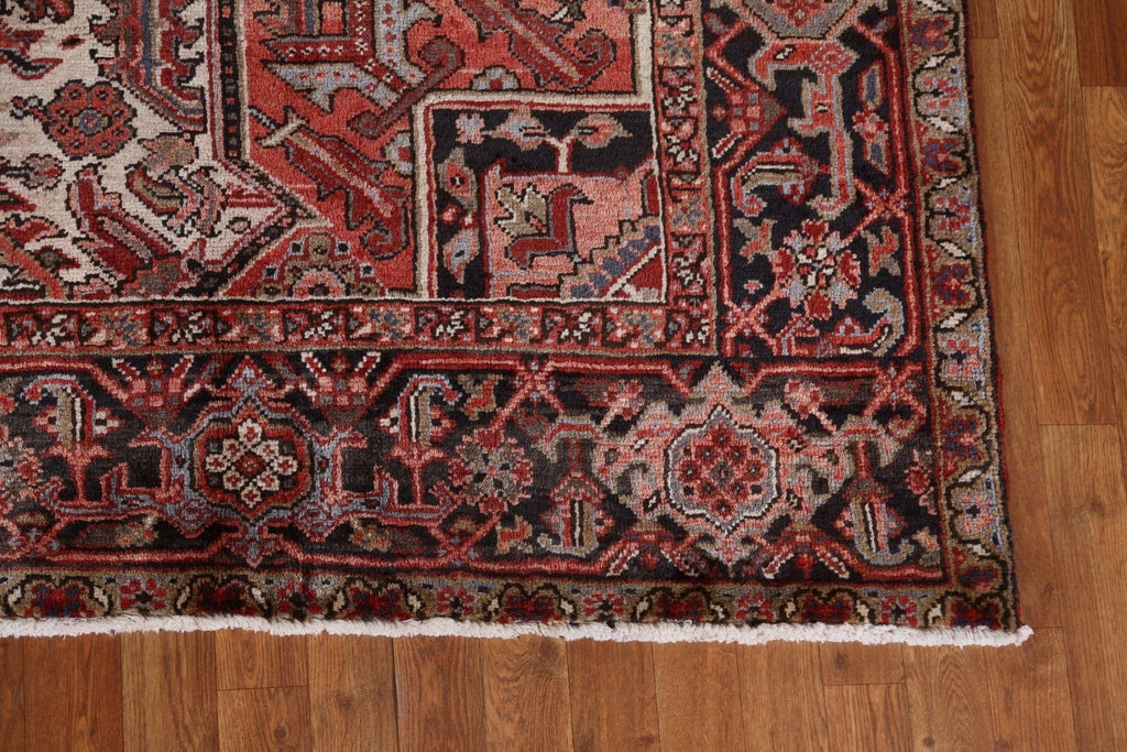 Geometric Red Heriz Persian Area Rug 8x11