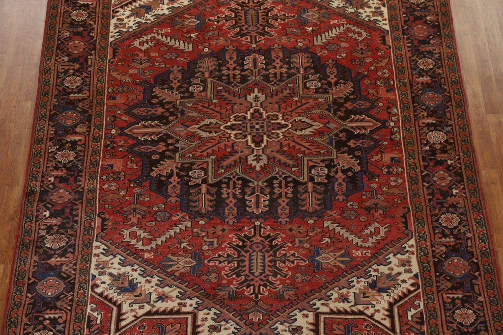 Vegetable Dye Red Heriz Persian Area Rug 8x11