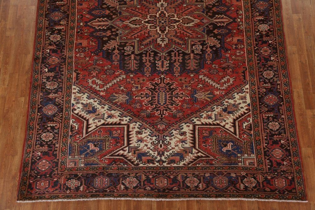 Vegetable Dye Red Heriz Persian Area Rug 8x11