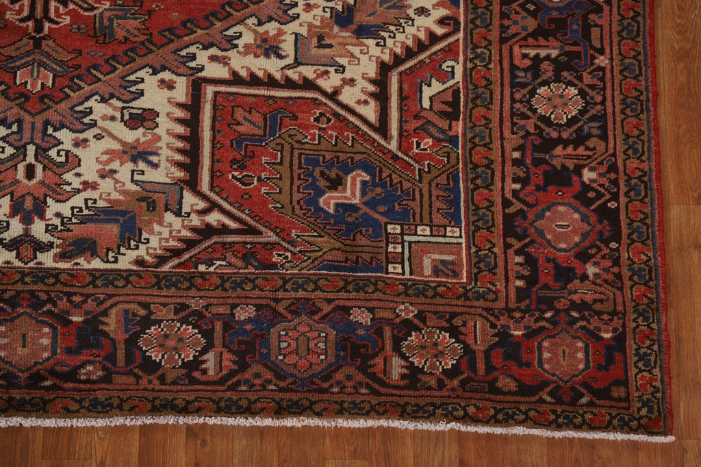 Vegetable Dye Red Heriz Persian Area Rug 8x11