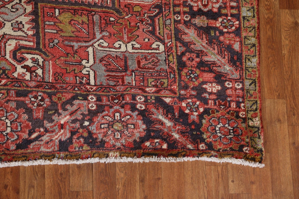 Vintage Wool Heriz Persian Area Rug 9x12