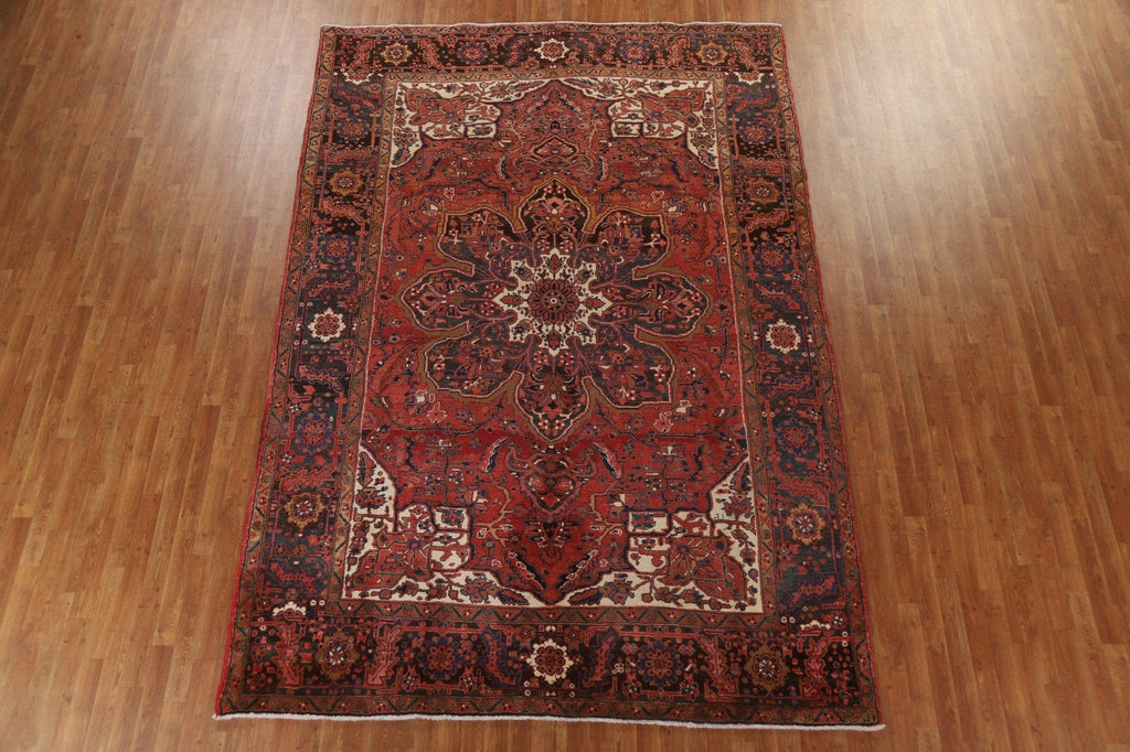 Vintage Wool Heriz Persian Area Rug 8x12