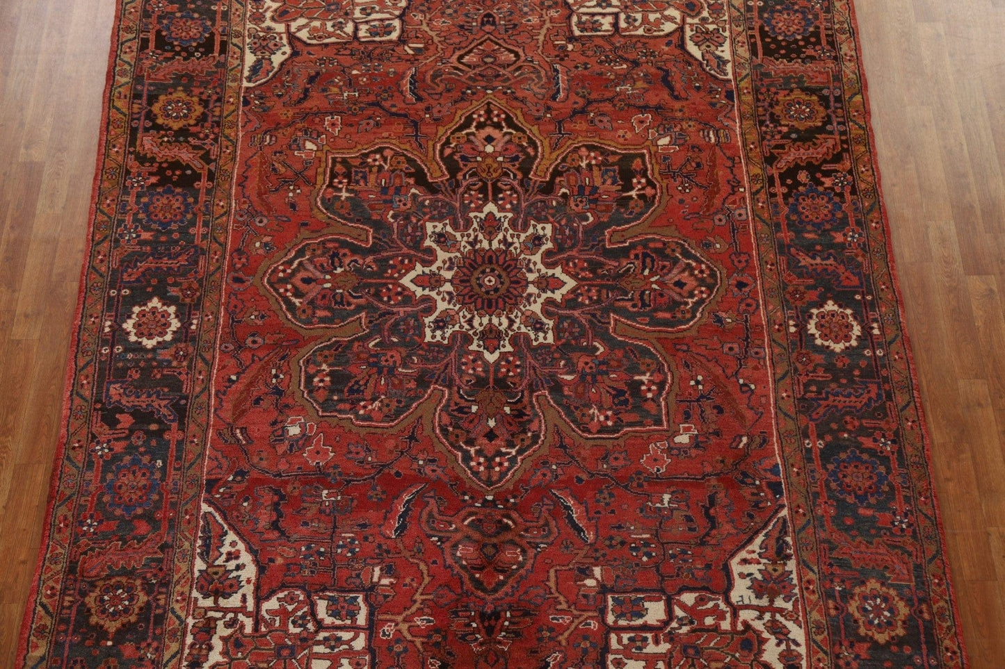 Vintage Wool Heriz Persian Area Rug 8x12