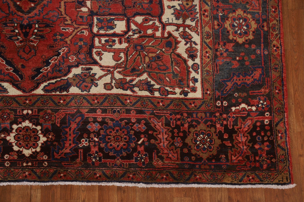 Vintage Wool Heriz Persian Area Rug 8x12