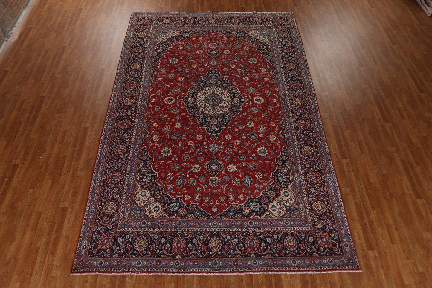 Vegetable Dye Wool Kashan Persian Area Rug 9x13