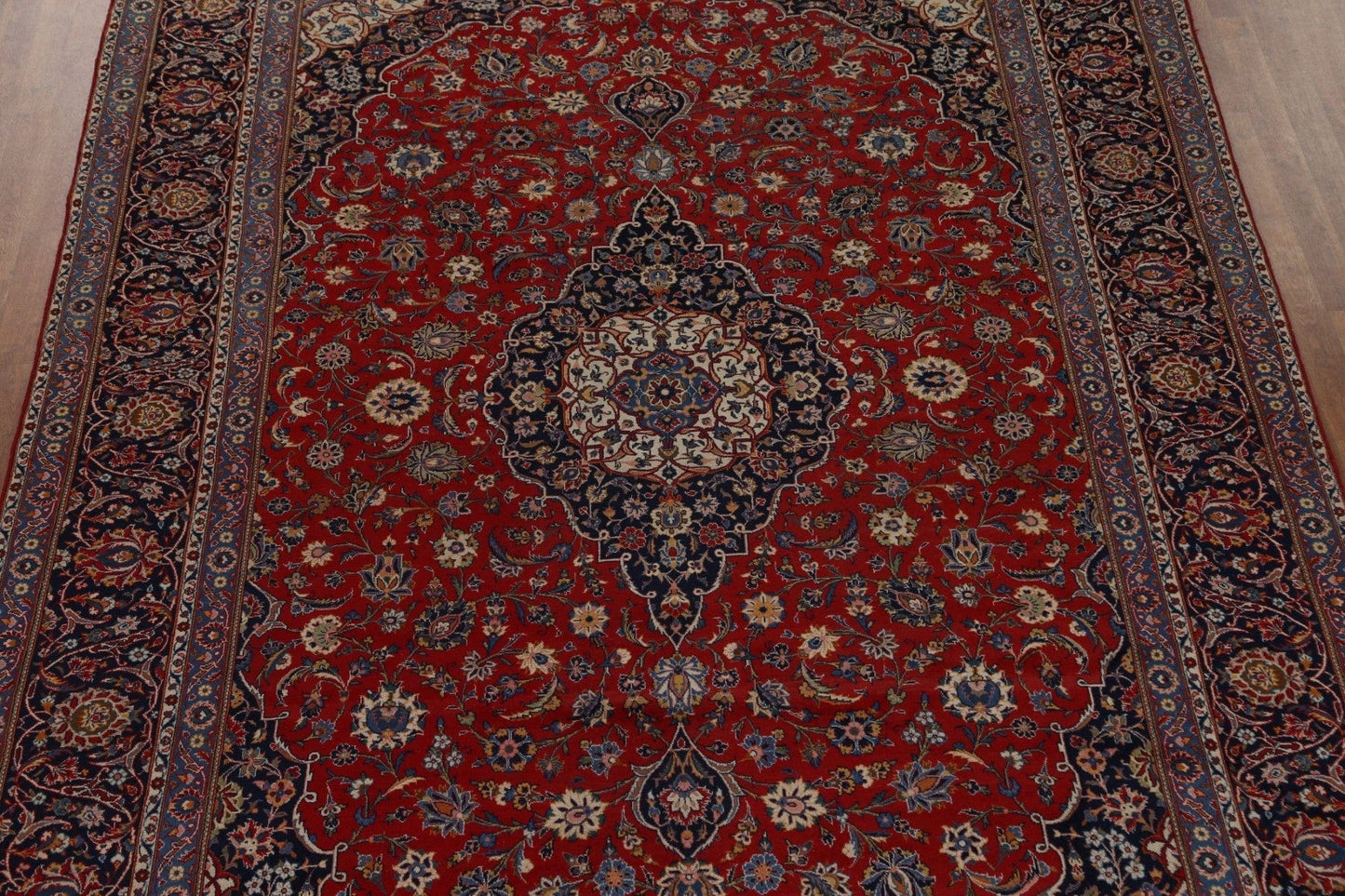 Vegetable Dye Wool Kashan Persian Area Rug 9x13