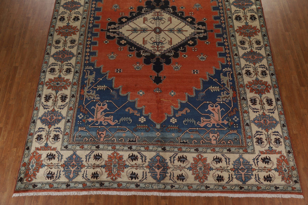 Vegetable Dye Heriz Serapi Large Persian Rug 12x16