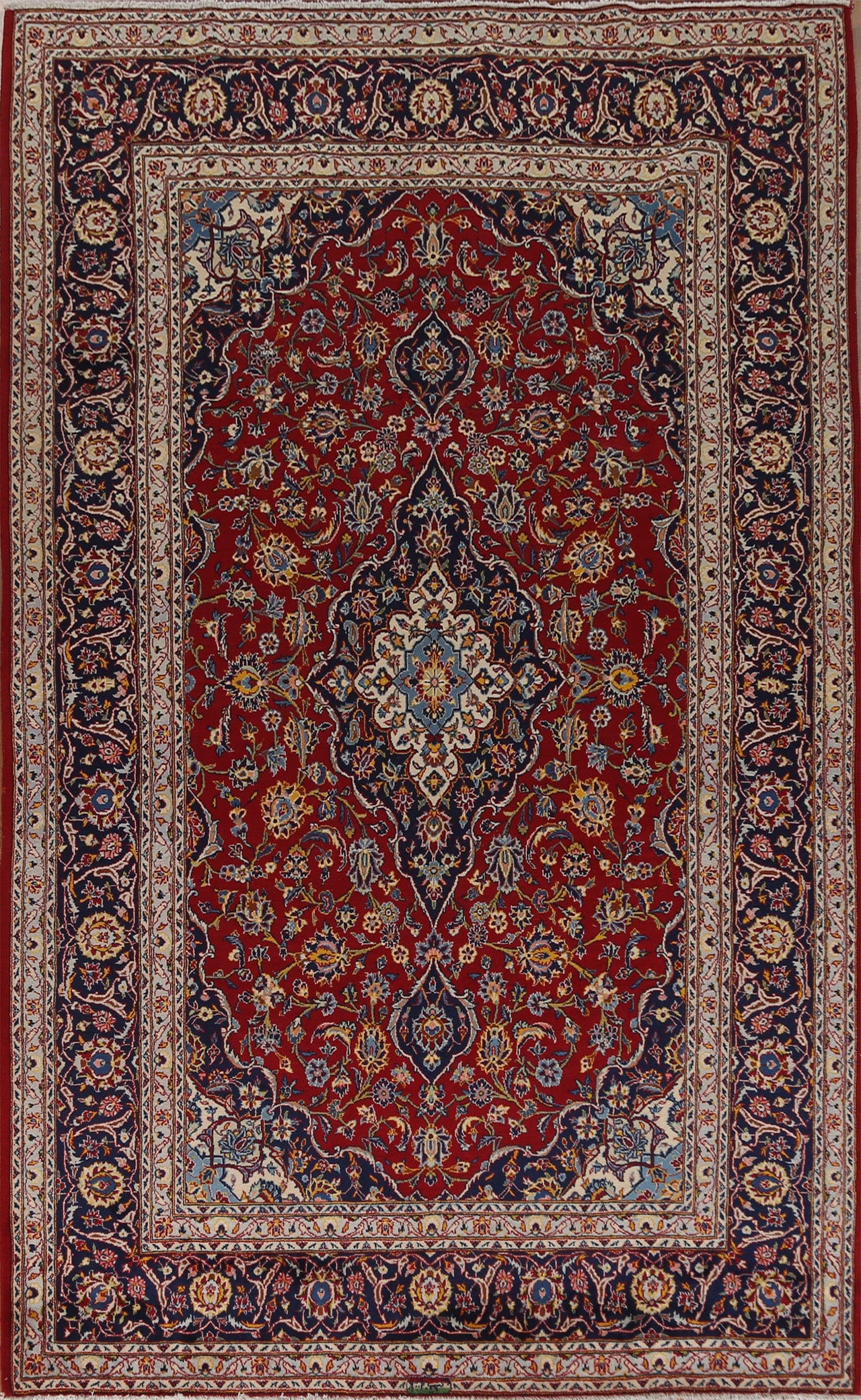 Traditional Wool Kashan Persian Area Rug 7x11