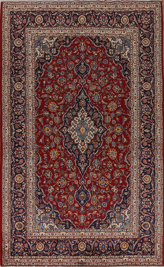 Traditional Wool Kashan Persian Area Rug 7x11