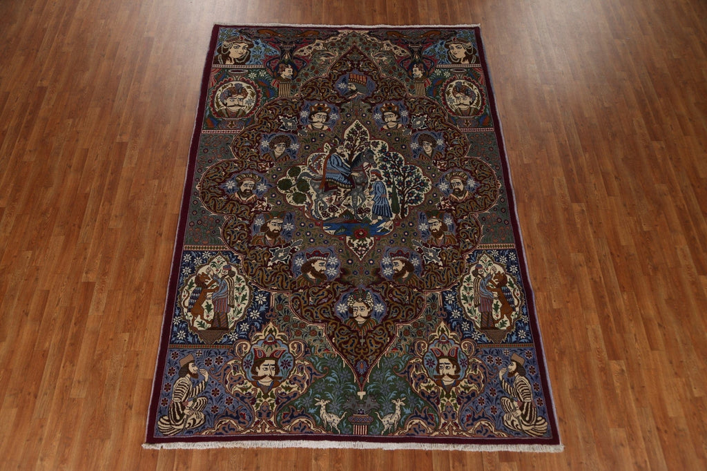 Hunting Design Kashmar Persian Area Rug 7x10