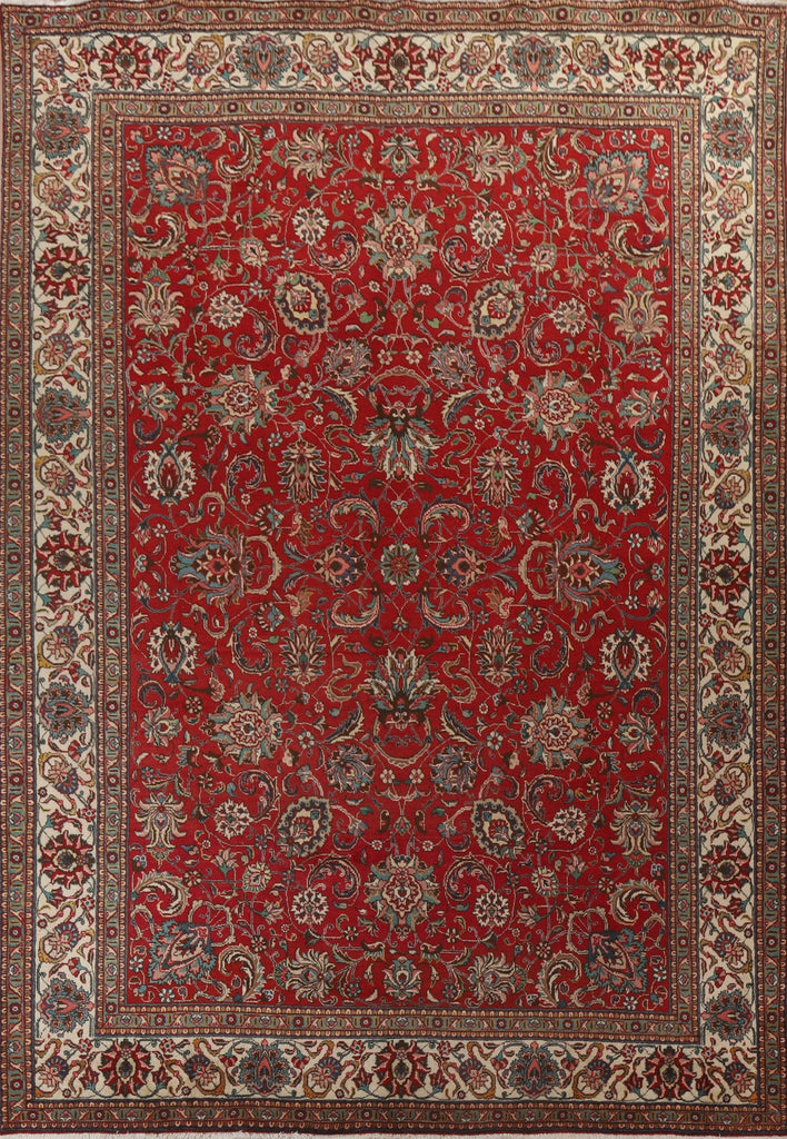 All-Over Floral Tabriz Persian Area Rug 10x14